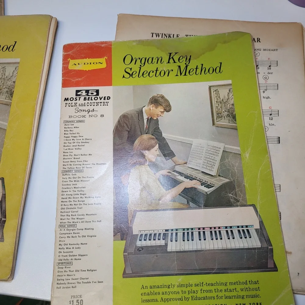 1950s Music Papers Vintage‎ Booklets Scraps Journal Audion Organ Sheet Music Lot